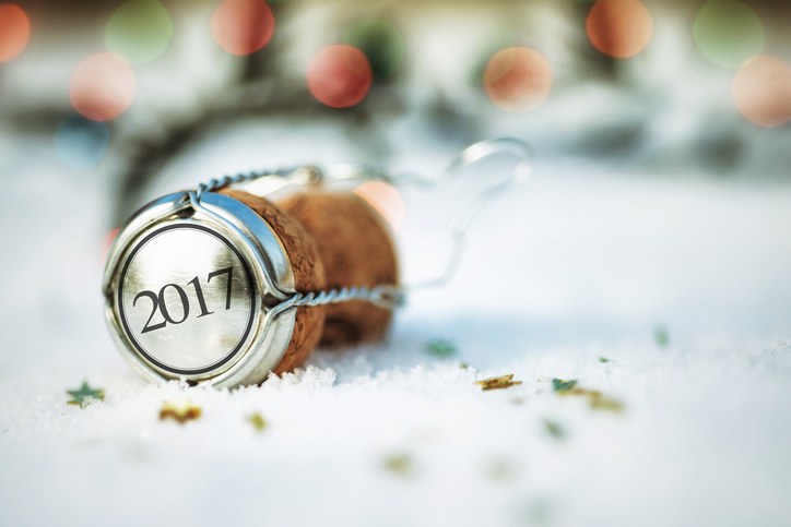 Cork on the Snow with gold stars