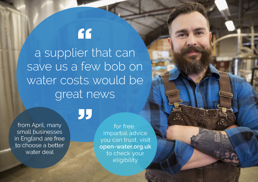 Business man with a quote