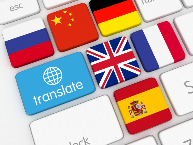 Translate button on a keyboard