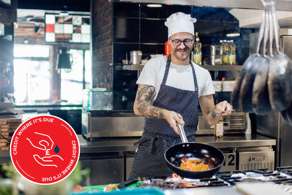 chef cooking in restaurant