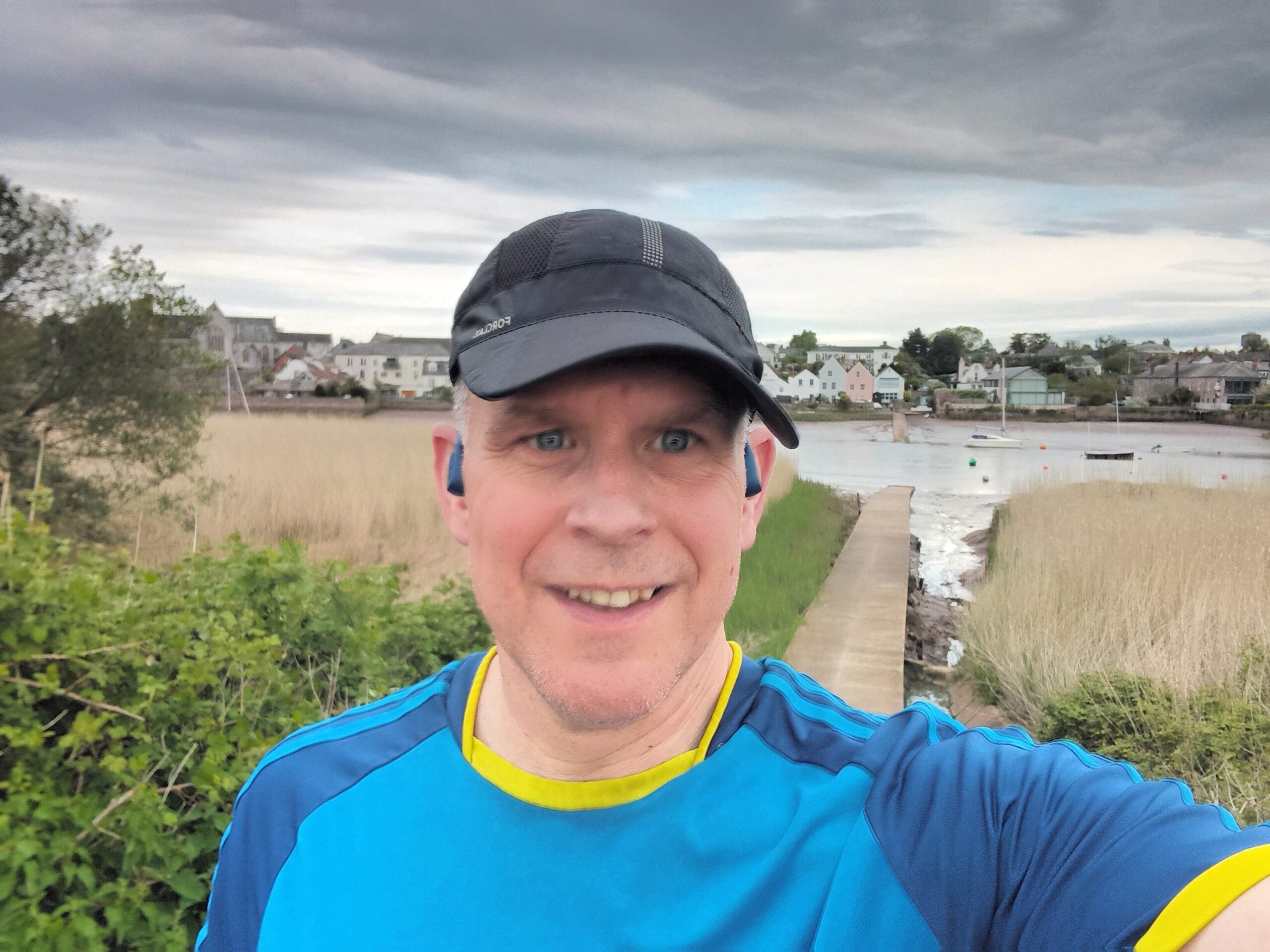 Mike Keil taking a selfie whilst running