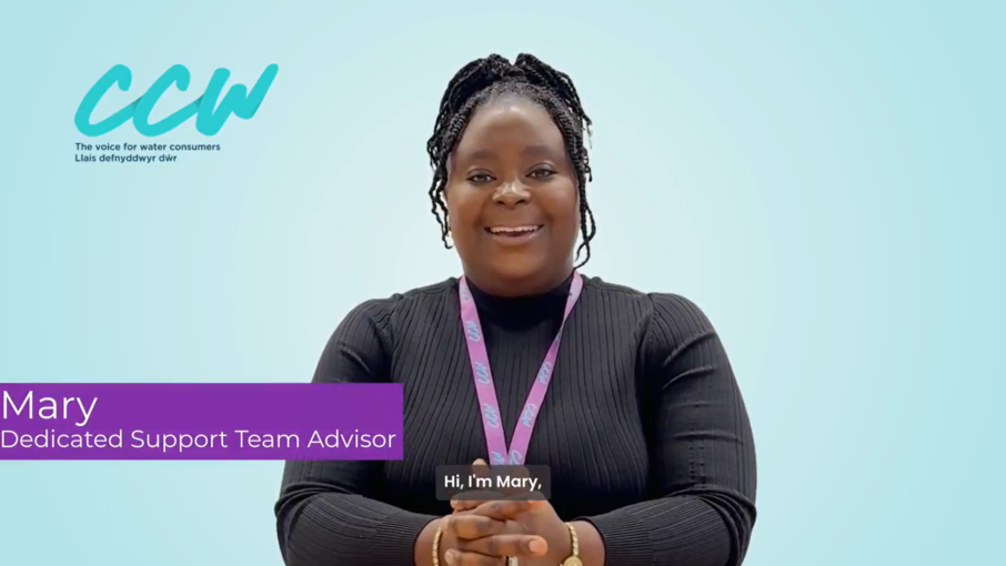 Mary, a CCW Dedicated Support Team Advisor, speaking to camera